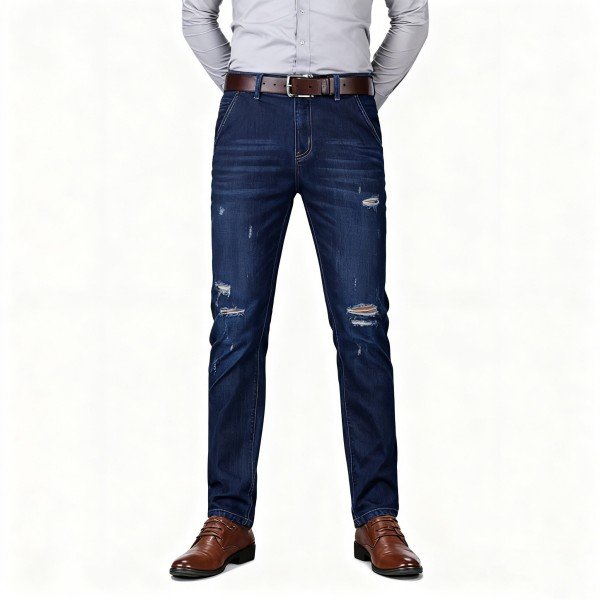 Men's Light Washed Denim Jeans
