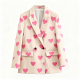 Fashion Slim-Fit Women's V-Neck Blazer - Autumn Office Commute Daily Suit Jacket Coat