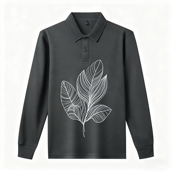 Comfortable Lapel Collar Polo Shirt - Men's Long Sleeve Anti-Wrinkle Work Casual Daily