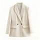 Women's Fashion V-Neck Suit Blazer - Autumn Slimming Office Commute Daily Jacket Coat