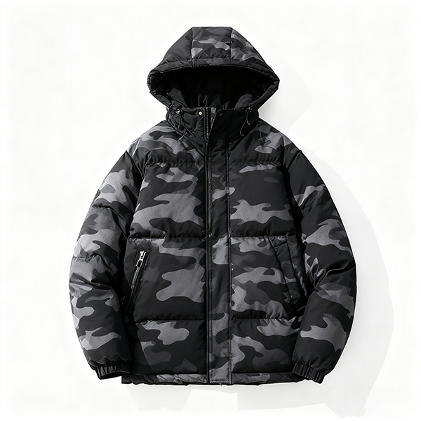 Autumn Winter Men's Warm Loose Parka - Hooded Thickened Cotton-Padded Outdoor Thermal Casual Jacket