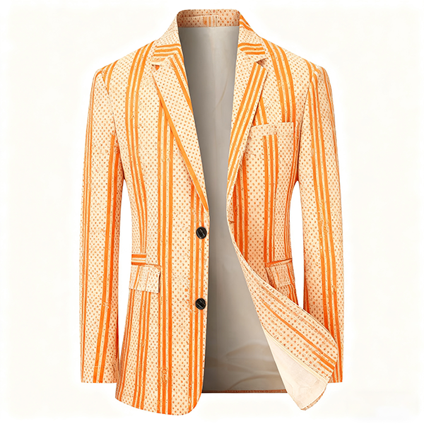 Men's Single-Breasted Thin Suit Top - Fashion Business Casual Office Daily Trendy Jacket