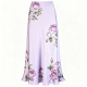 Women's High-Waist Satin Skirt - Soft Smooth Elegant Long Skirt with Draping Slim Fit