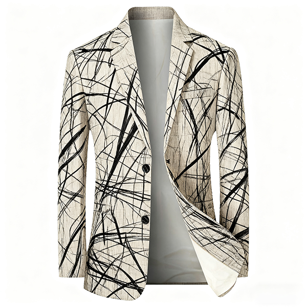 Thin Business Casual Men's Suit Jacket - Fashion Single-Breasted Office Daily Stylish Fit Top