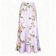 Soft Smooth Elegant Women's Skirt - High-Waist Satin Long Draped Slim-Fitting Skirt