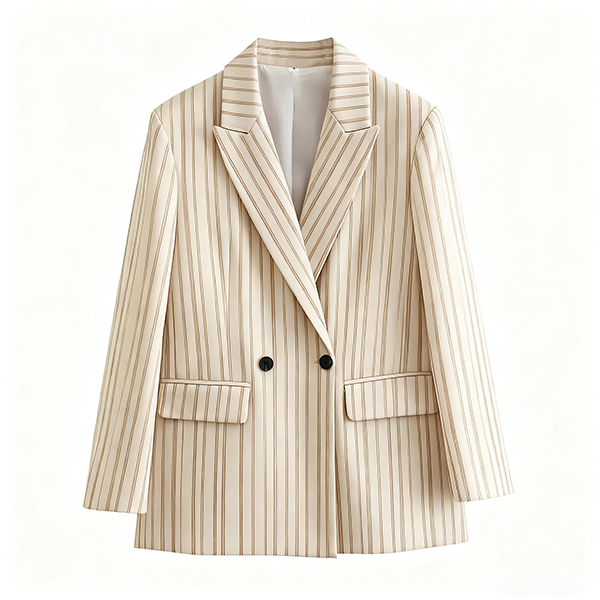 Autumn Women's V-Neck Suit Blazer - Fashion Slimming Office Commute Daily Jacket Coat